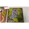 Image 7 : Safari Tile Framed Art 13'' x 19'' & 13'' x 13'' 