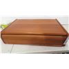 Image 4 : Teak Roll Top Box 6'' x 24'' x 17''