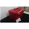 Image 3 : Vintage Red Make Up Case 6'' x 12 1/2'' x 8'' 