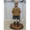Image 4 : Old Hunter with Geese Statue on Wood Base 13'' Tall