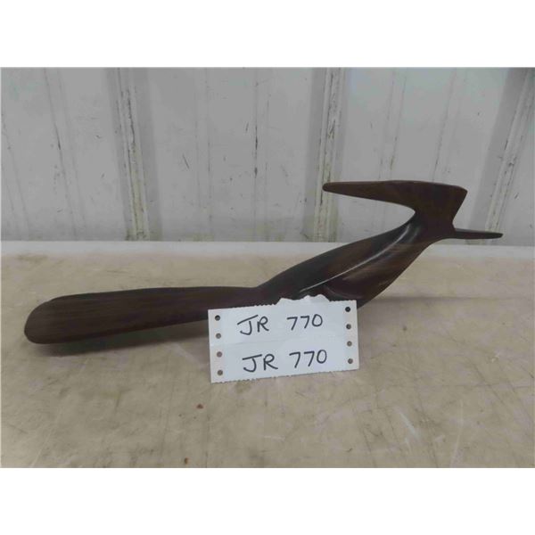 Wood Carved Bird 14'' x 2'' x 5''