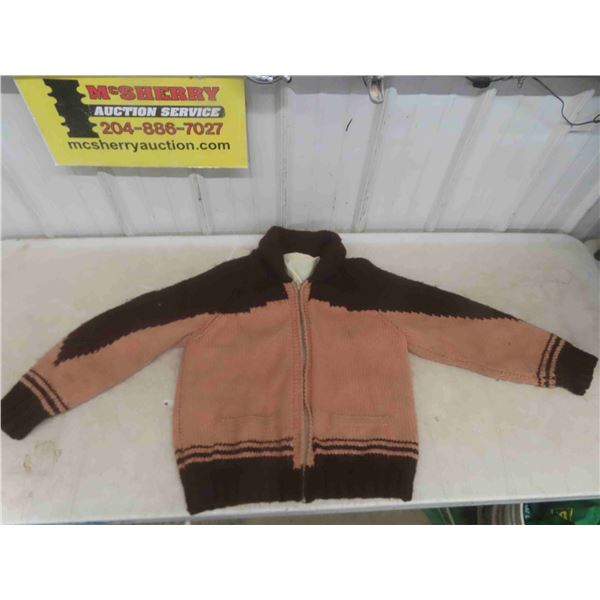 Cowichan Knitted Zippered Sweater