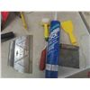 Image 5 : New Old Stock Auto Headlights, Squeegee, Trowels, Fire Extinguisher, 