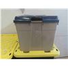Image 5 : 5 Totes with Lids (4) 102L (1) 80L