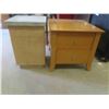 Image 1 : End Table with 2 Drawers 26'' x 23'' x 21 1/2'' , Night Stand 15 1/2''