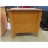 Image 2 : End Table with 2 Drawers 26'' x 23'' x 21 1/2'' , Night Stand 15 1/2''