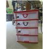 Image 2 : 4 Drawer Organizer, Electric Kettle, New Old Stock 2 Packages of Favor Boxes, Plus