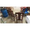Image 5 : 4 Oak Dining Room Chairs , 1 Captain