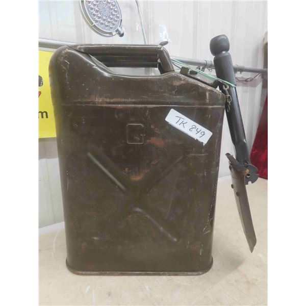 US Military Gas Cans , Folding Shovel