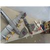 Image 1 : 6 Airplanes : Styrofoam, Paper Mache, Plastic, Largest is 36'' x 24'' -Some Need