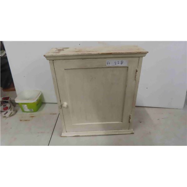 Painted Medicine Cabinet 18'' x 16'' x 5 1/2'' -Door is Stuck Closed 