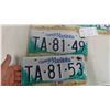 Image 5 : 10 New Manitoba Semi License Plates, Still in Packaging