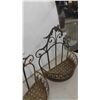 Image 1 : 2 Wrought Iron Wall Mount Planters 