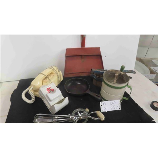 Flour Sifter, Match Dispenser, Egg Beater, Plus