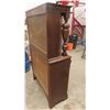 Image 10 : Oak Krug China Cabinet 65'' x 40'' x 16'' 