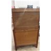Image 11 : Oak Krug China Cabinet 65'' x 40'' x 16'' 