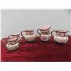 Image 12 : Schumann Bowl, 6 Pieces of Pink Luster , 1885 Royaltyware Mug