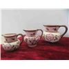 Image 15 : Schumann Bowl, 6 Pieces of Pink Luster , 1885 Royaltyware Mug