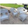 Image 1 : 4 Piece Wicker Patio Set 