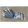 Image 1 : 12 Assorted Gun Cartridges, Sealers, Adhesives & 2015 Grey Cup Pail