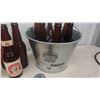 Image 2 : 29 Miscellaneous Old Beer Bottles, 2015 Grey Cup Pail