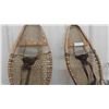 Image 3 : Antique First Nations Wood and Gut Snowshoes 42'' L - Excellent Condition