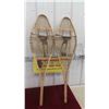 Image 8 : Antique First Nations Wood and Gut Snowshoes 42'' L - Excellent Condition