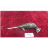 Image 1 : Vintage Inuit Soapstone Carving of a Narwahl 9'' Long Including Tusk -Excellent Condition