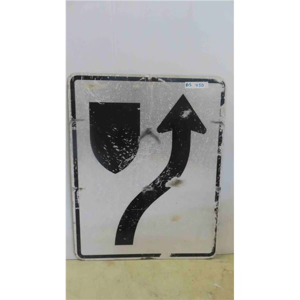 2 Sided Traffic Sign 24'' x 30'' 