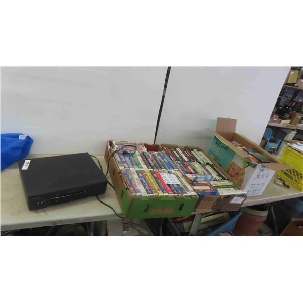 115 VCR Movies & Hitachi VCR Player 