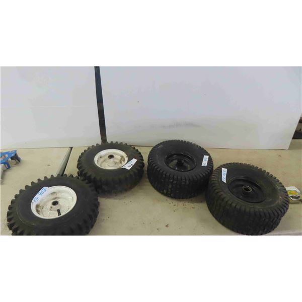 2 Sets (4 Total) Tires and Rims (1 Set) 14 x 4.00-6 (1 Set) 15x6.00-6 