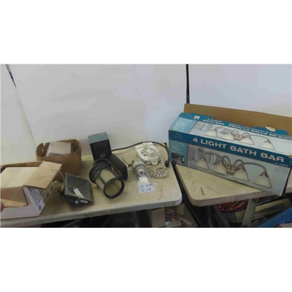 4 Light Bath Bar , Halogen Lights, Timer & Other Electrical Related