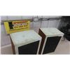 Image 4 : Vintage 1960s Grundig LS-31 Hifi Book Shelf Stereo Speaker System 18'' x 13'' x 9'' 