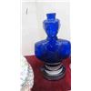 Image 2 : Royal Doultan Tobacco Jar, Pedestal Cake Stand, 7 Crystal Sorbet Glasses, 