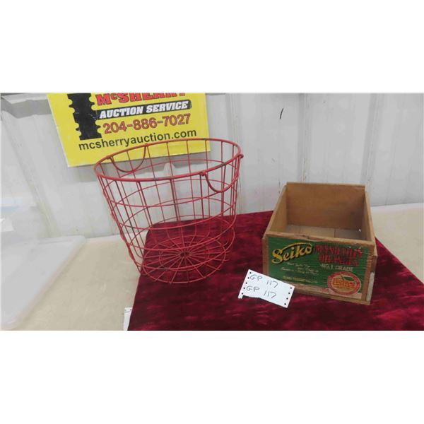 Fruit Basket and Crate