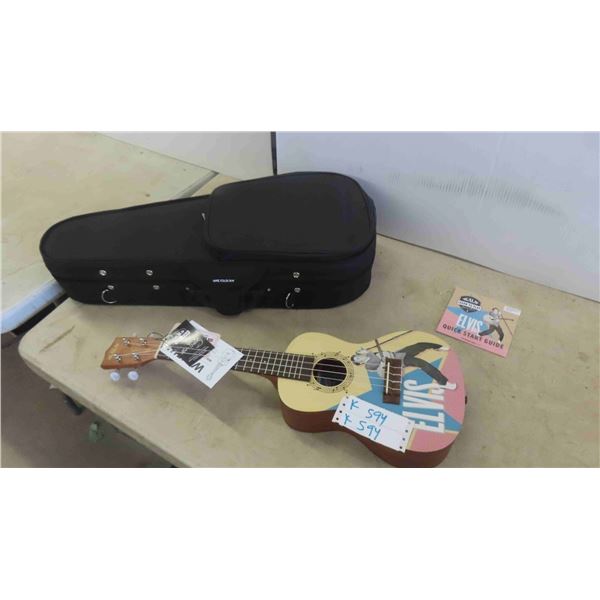 New Kala Model LTP-C-ERB Elvis Themed Ukelele with Case