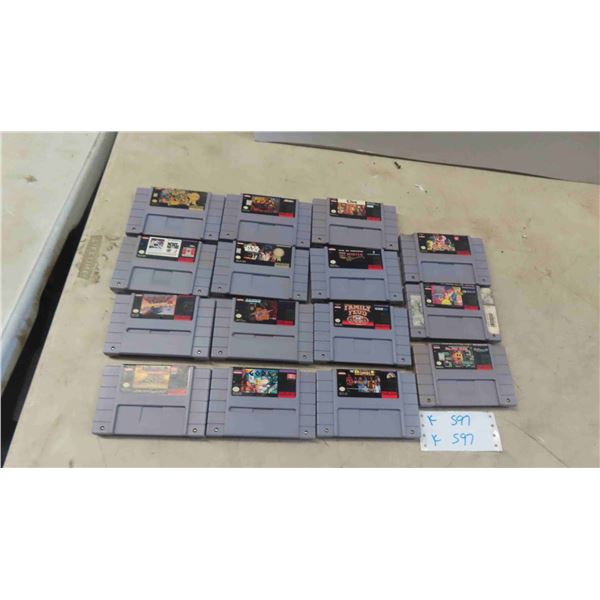 15 Super Nintendo Home Video Games
