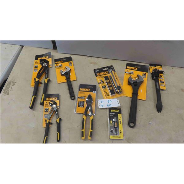 8 New in Package Dewalt Tools: 12'' & 8'' Plyers, Cutting Plyers, 8'' & 10'' 