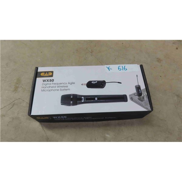 New CAD Audio WX50 Digital Frequency Agile Handheld Wireless