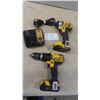 Image 1 : Dewalt 20V Drill, Impact, 2 Batteries & Charger -Tested and Working