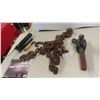 Image 1 : Receiver Hitch with Ball, Heavy Duty Chain with 2 Hooks , Grease Gun