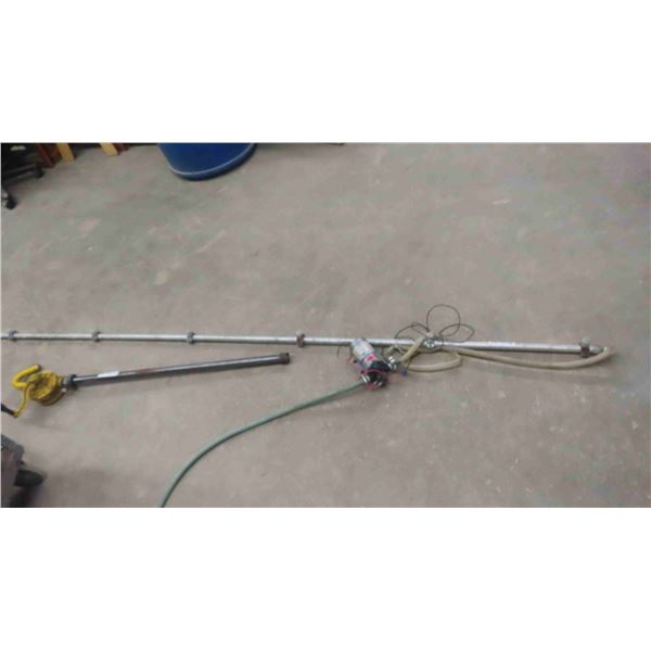 Sprayer Boom with Pump, Barrel Pump