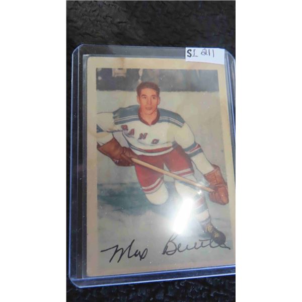 1953 Parkhurst Max Bentley New York Rangers