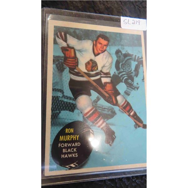 1961/62 Topps Ron Murphy Blackhawks
