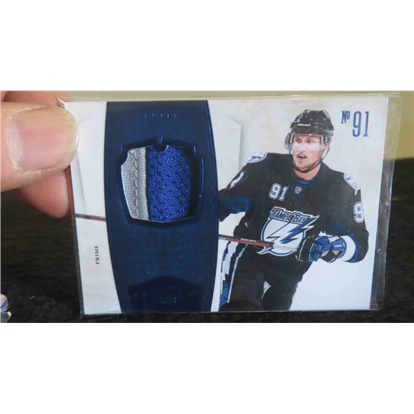 2011 Panini Steven Stamkos #21 of 25 Game Worn Jersey Cards Issued -Rare 
