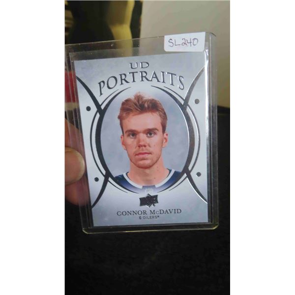 2018 Upper Deck Connor McDavid Portrait Card -Mint
