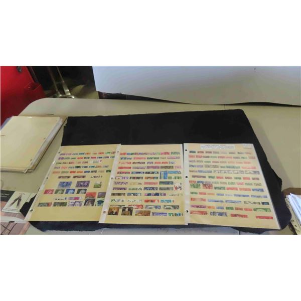 Great Britain 3 Stock Pages From Victoria 1960s - 200 Different Stamps 