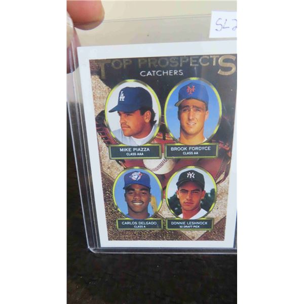 1993 Topps Top Prospects Baseball Piazza, Delgado, Etc. Mint Card