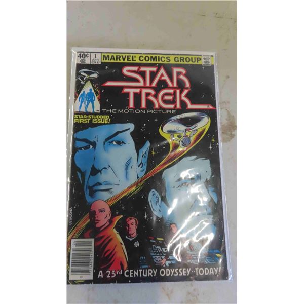 Marvel Star Trek #1 Comic & Lenticular Star Trek Stamp 