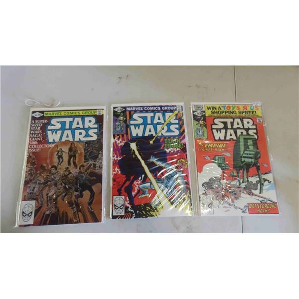 Marvel Star Wars #40, #45, #50 Nice, Mint Condition - Boarded & Bagged 